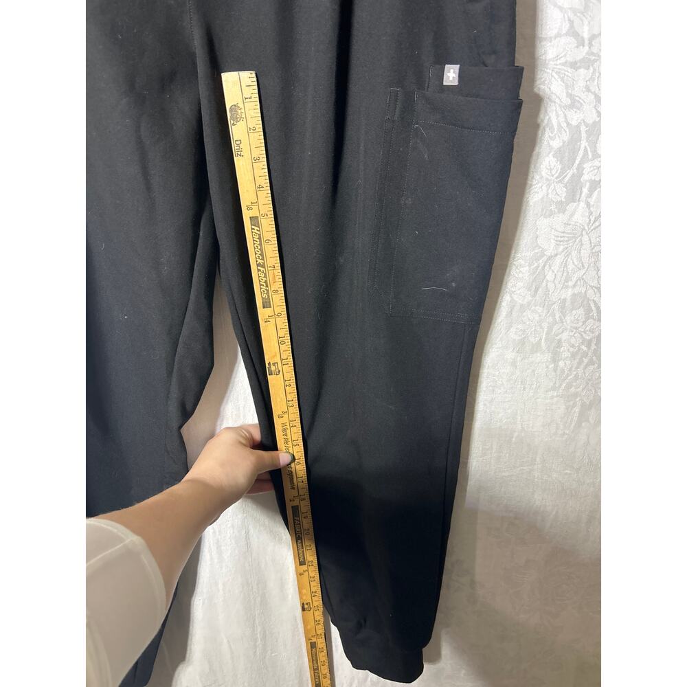 Figs Scrub Pants Joggers XXL Black Cargo Uman Relaxed Cuffed Elastic Waist - Picture 7 of 15